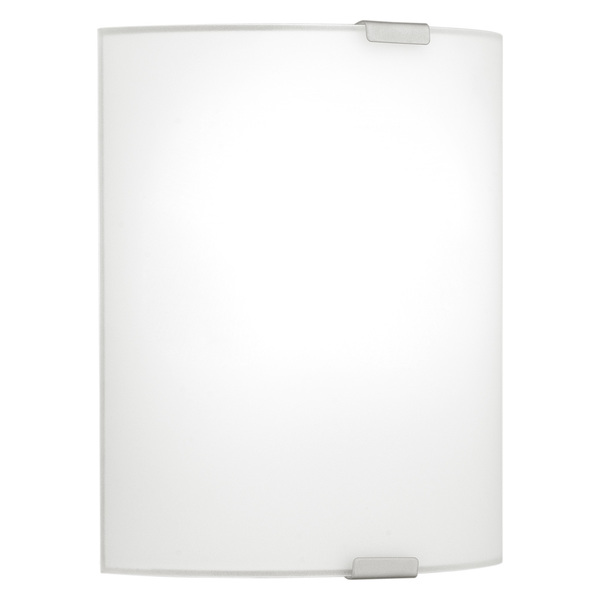 Eglo 1x100W Wall Light w/ Chrome Finish & Satin Glass 84028A